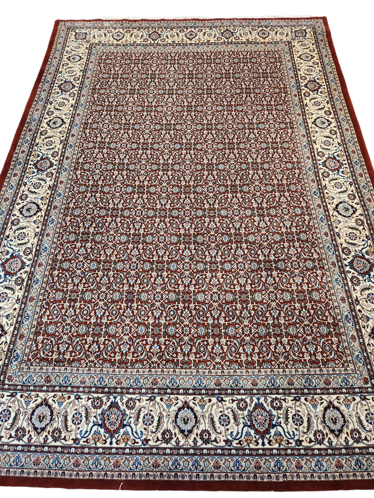 Birjand Mood Persian Rug Lamb's wool and silk inlaid 350x250cm
