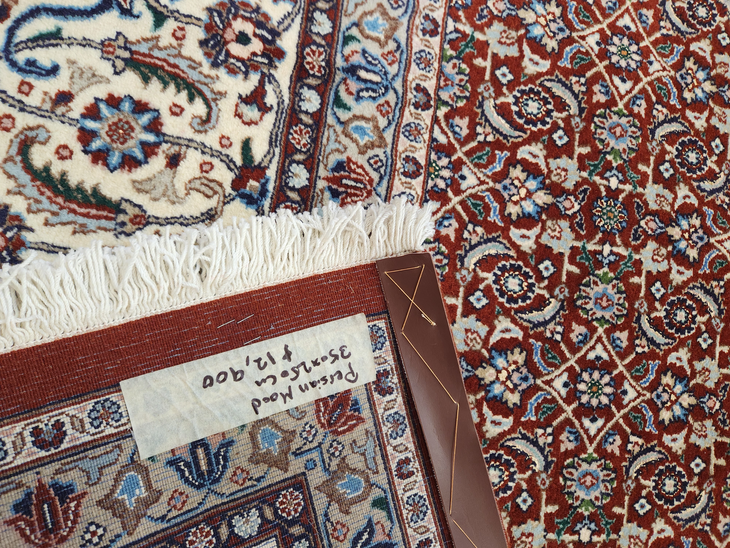 Birjand Mood Persian Rug Lamb's wool and silk inlaid 350x250cm