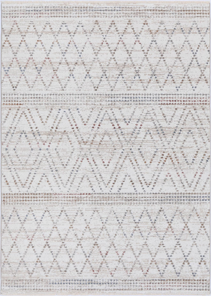 Maryland Tabriz Beige Geometric Soft Rug
