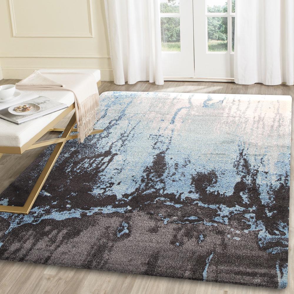 Matisse Blue Abstract Rug