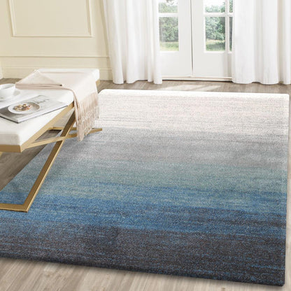 Matisse Aqua Blue Ombre Rug