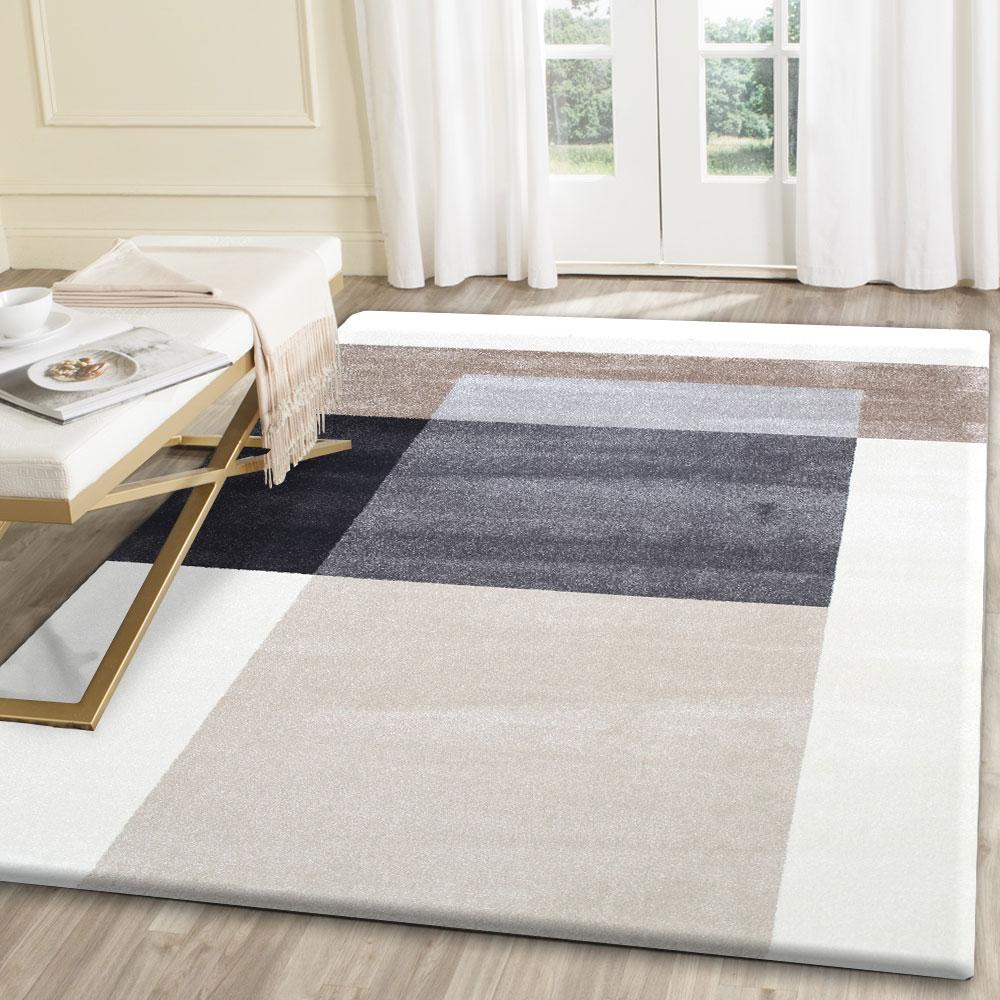 Matisse Grey and Beige Cubism Rug