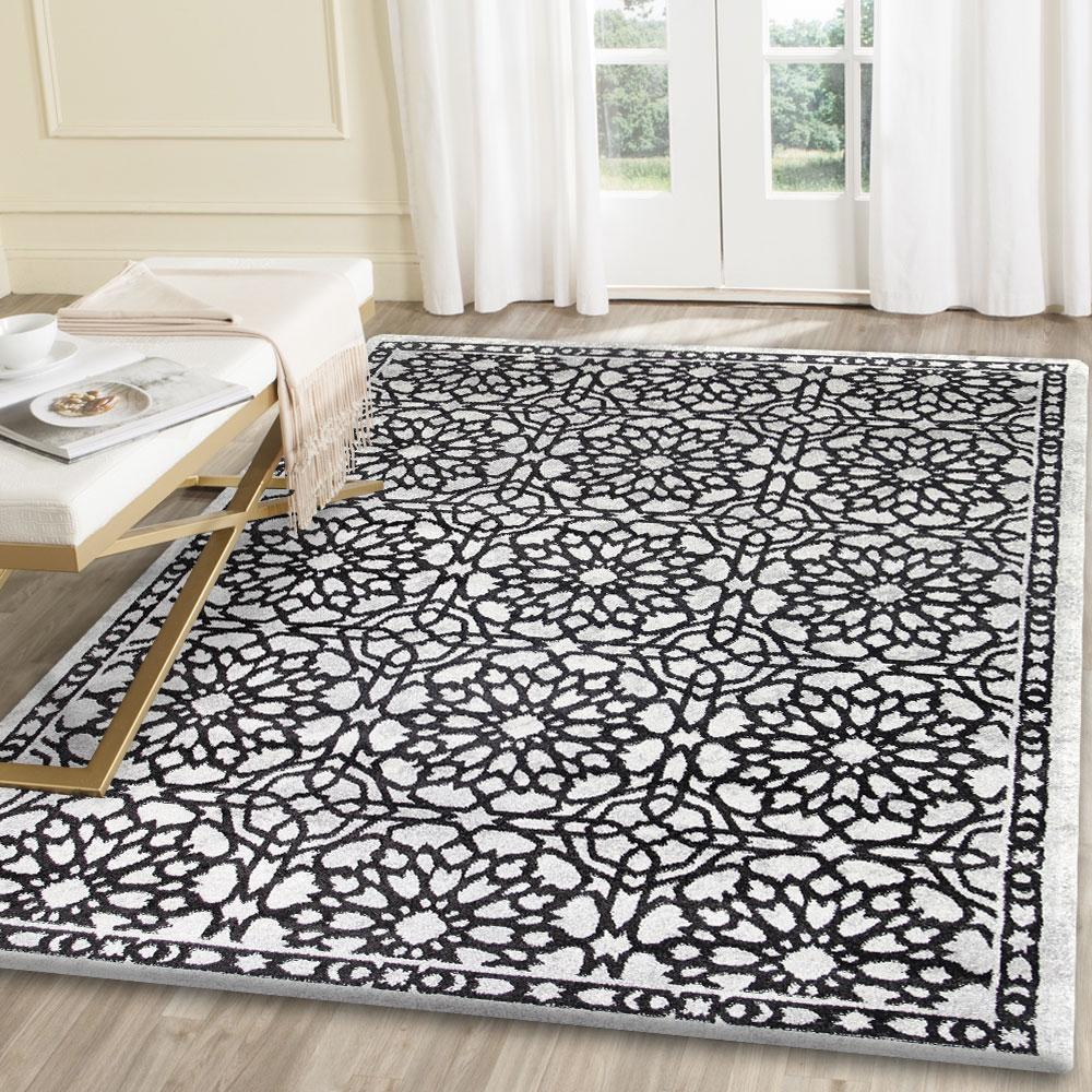 Matisse Dark Grey Demask Rug