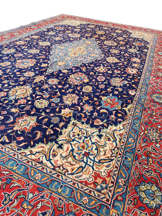 Persian Lamb's wool Kashan Rug 318x218 cm