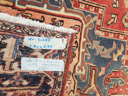 Heriz Vintage Persian Rug 345x240 cm