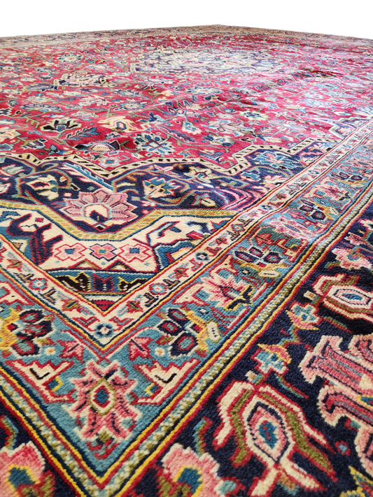 Persian vintage Kashan Rug 396x296 cm