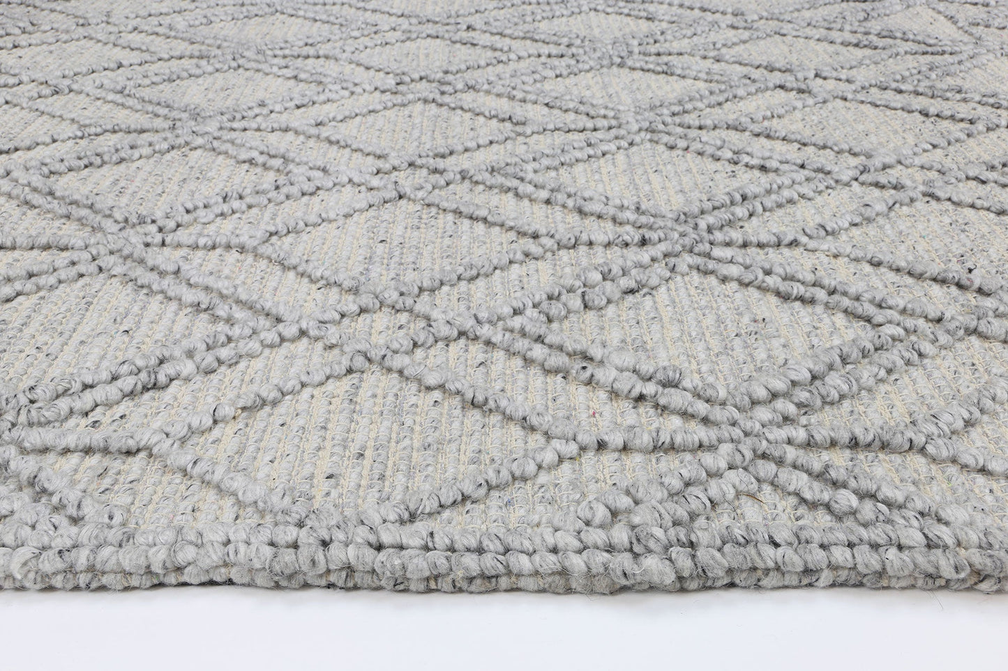 Himalaya Cobblestone Tribal Grey Wool Rug