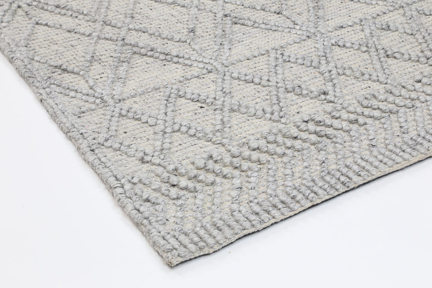 Himalaya Cobblestone Tribal Grey Wool Rug