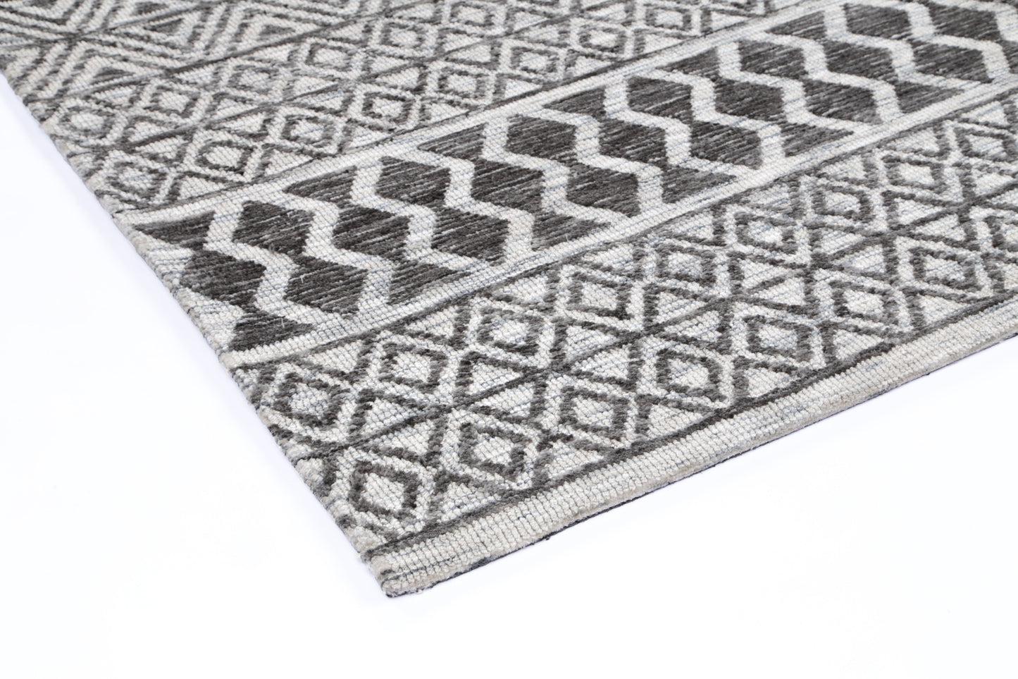 Amritsar Ramdass Grey Cotton Blend Rug