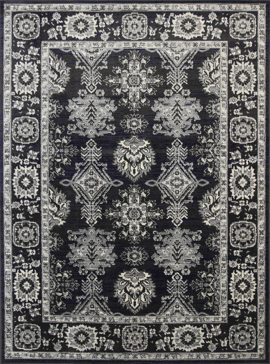 Arya Ziegler Navy Grey Rug