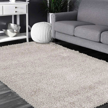 Austin Beige Cream Shaggy Rug