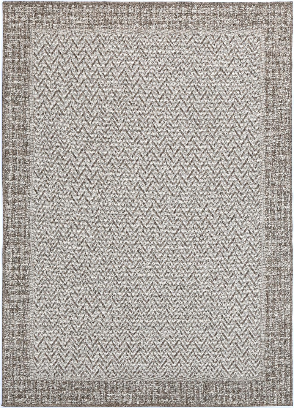 Capri Weiss Natural Boarder Rug