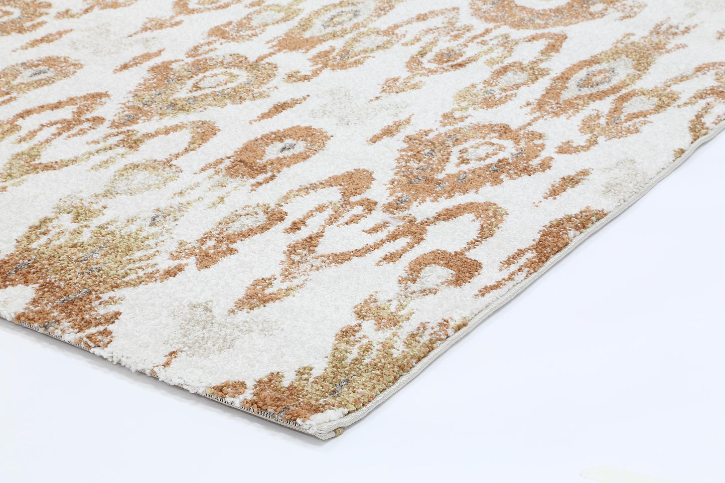 Chelsea Cream and Beige Geometric Ikat Rug