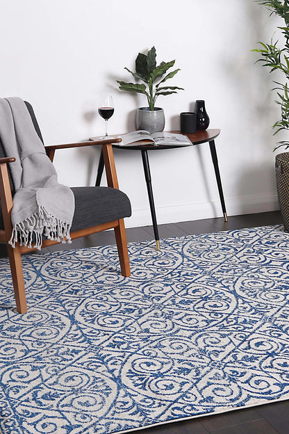 Delicate Katherine Blue & Ivory Rug