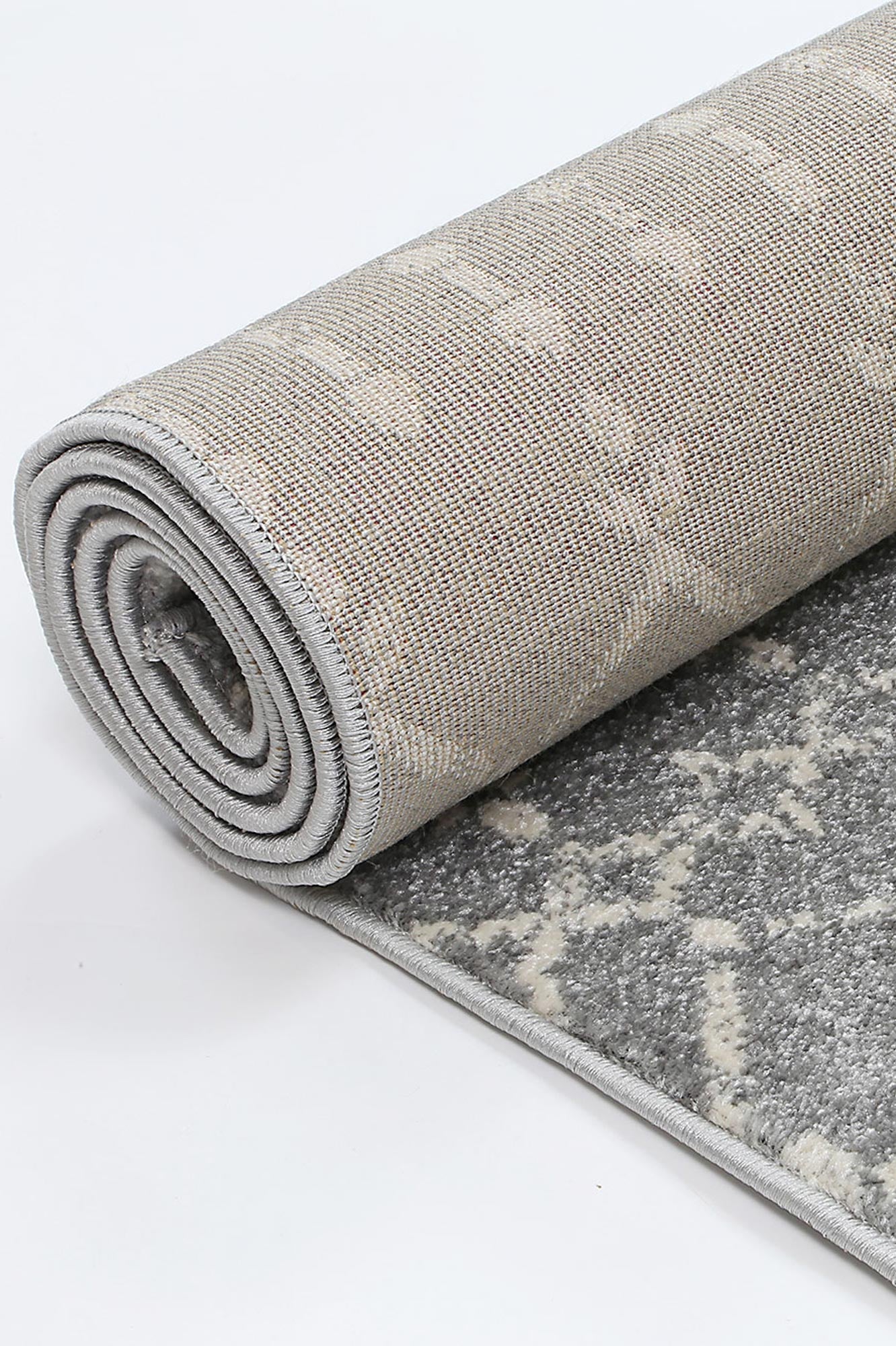 Delicate Cassiday Grey & Ivory Rug