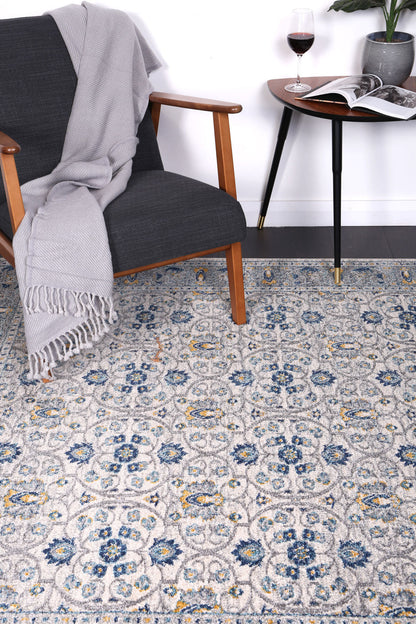 Delicate Rustic Blue Rug