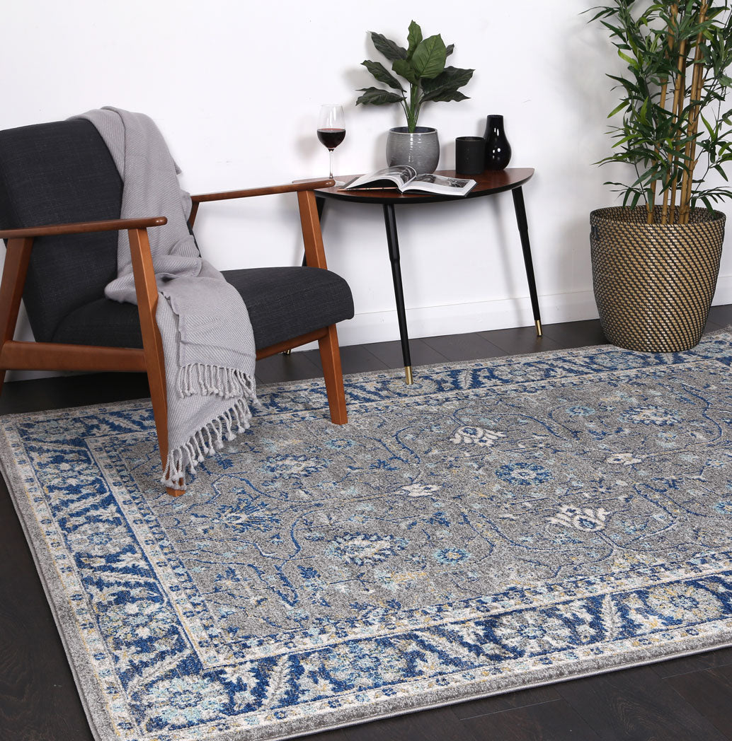 Delicate Royale Blue Rug