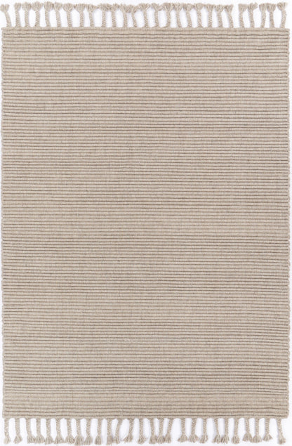 Goa Textured Wool Blend Ash Rug