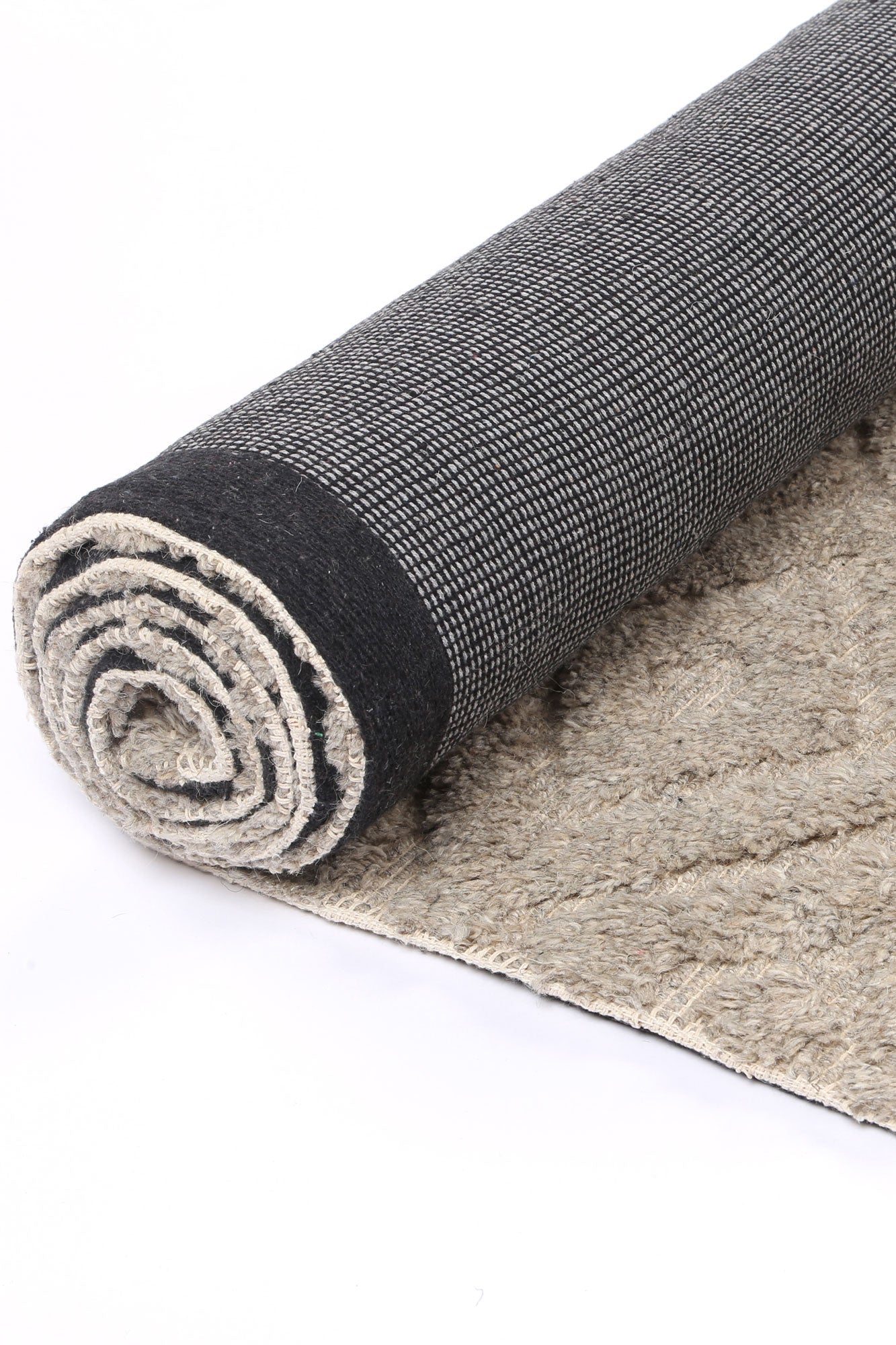 Goa Diamond Wool Blend Ash Rug