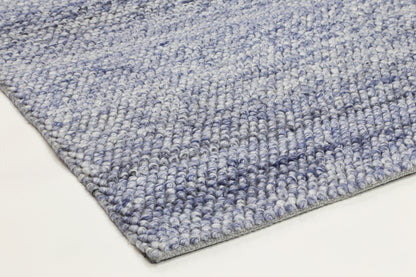 Harlow Loopy Blue Wool Blend Rug