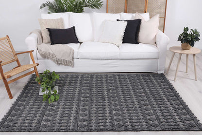 Himalaya Fine Tribal Grey Wool Rug