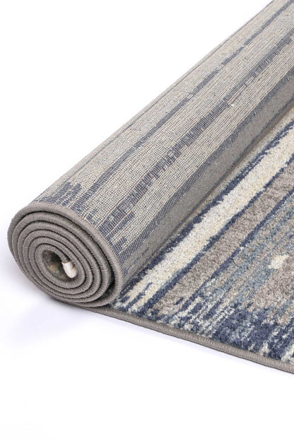 Inca Cajamarca Blue Contemporary Rug