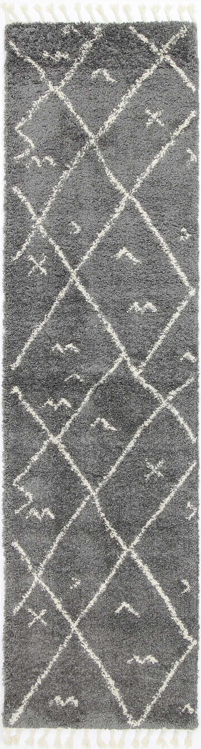 Kasbah Mizzie Tribal Grey Cream Rug