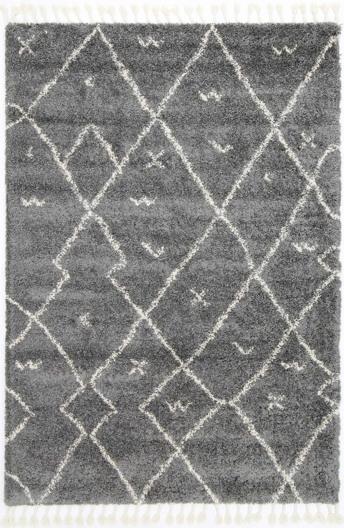 Kasbah Mizzie Tribal Grey Cream Rug