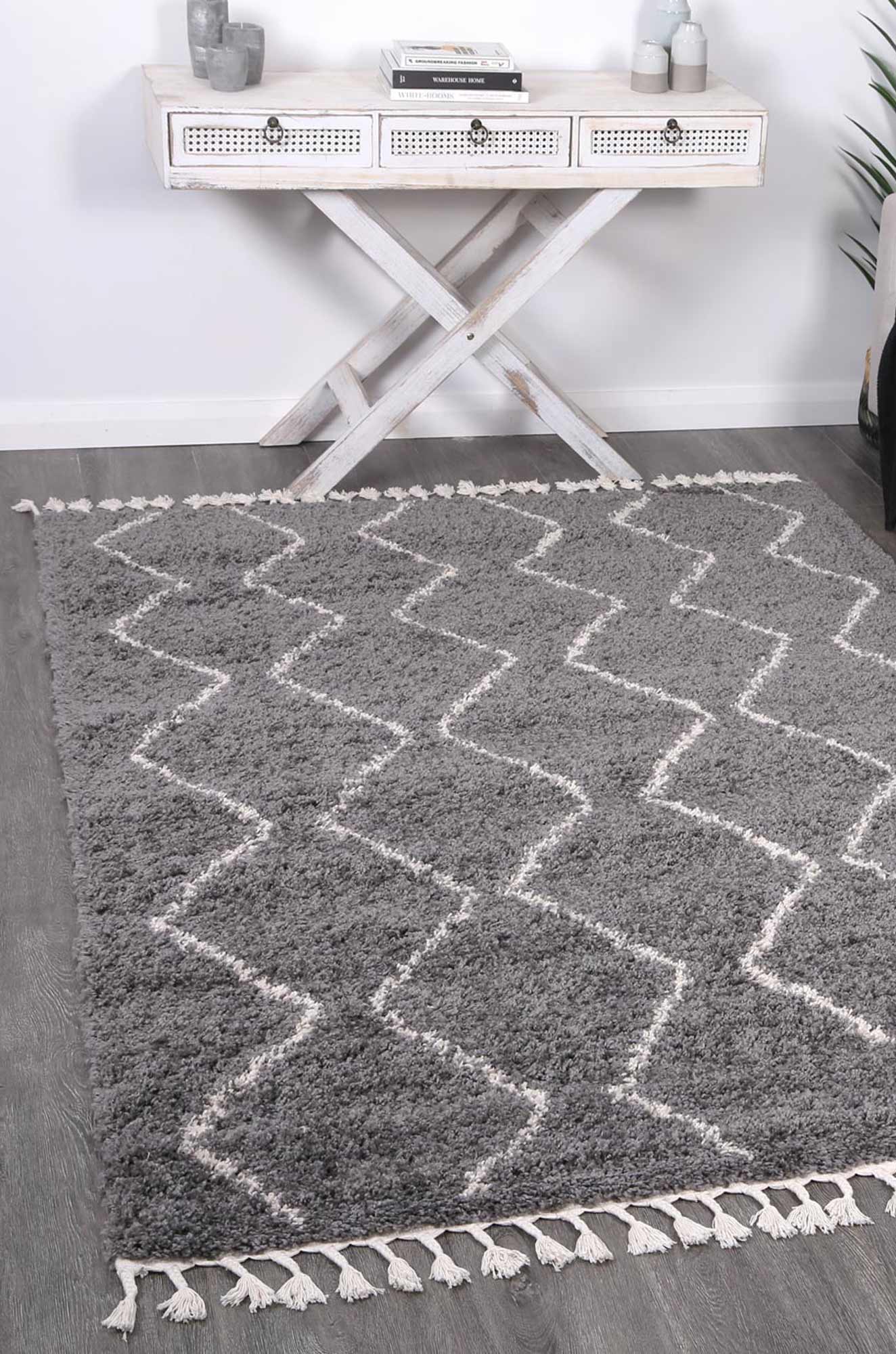 Kasbah Levi Tribal Grey Rug