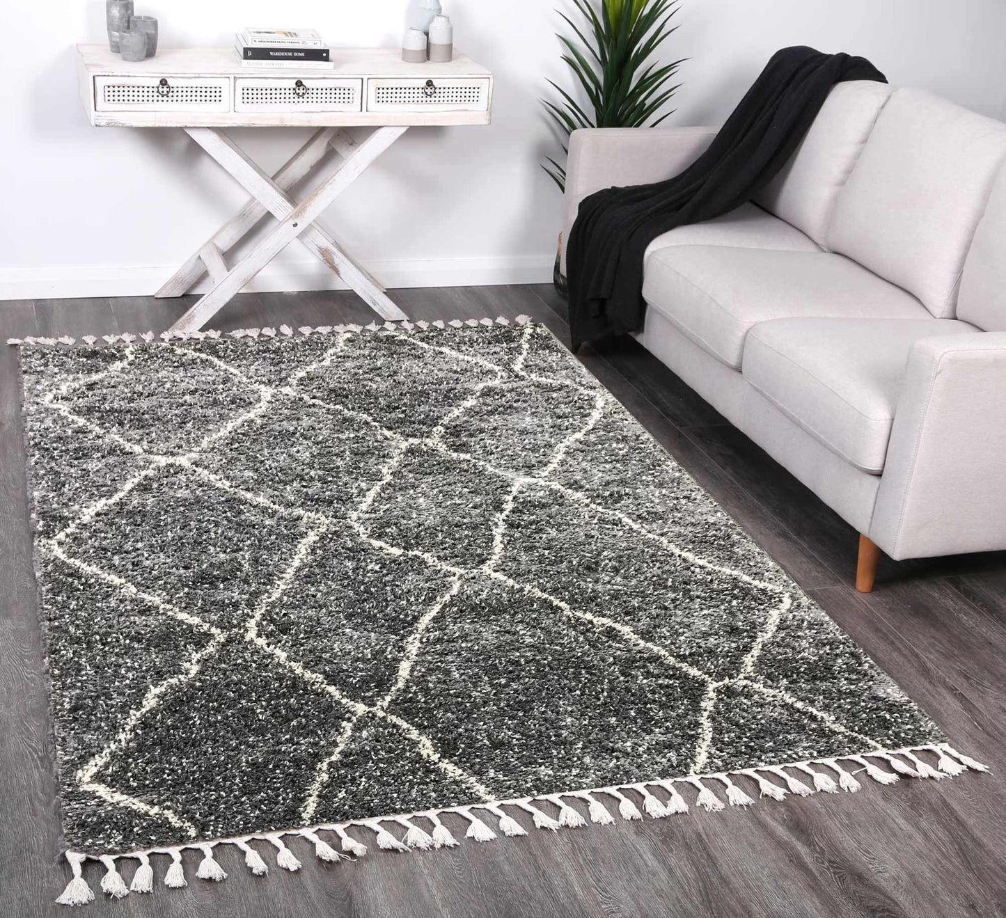 Kasbah Maxen Tribal Grey Rug