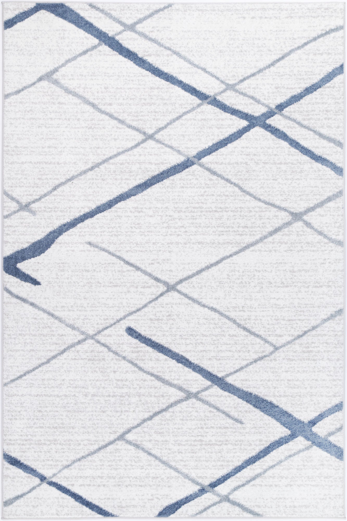 Kimberley Lattice Light Blue Contemporary Rug