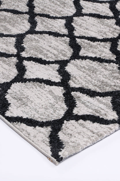 Kimberley Repeat Charcoal Contemporary Rug