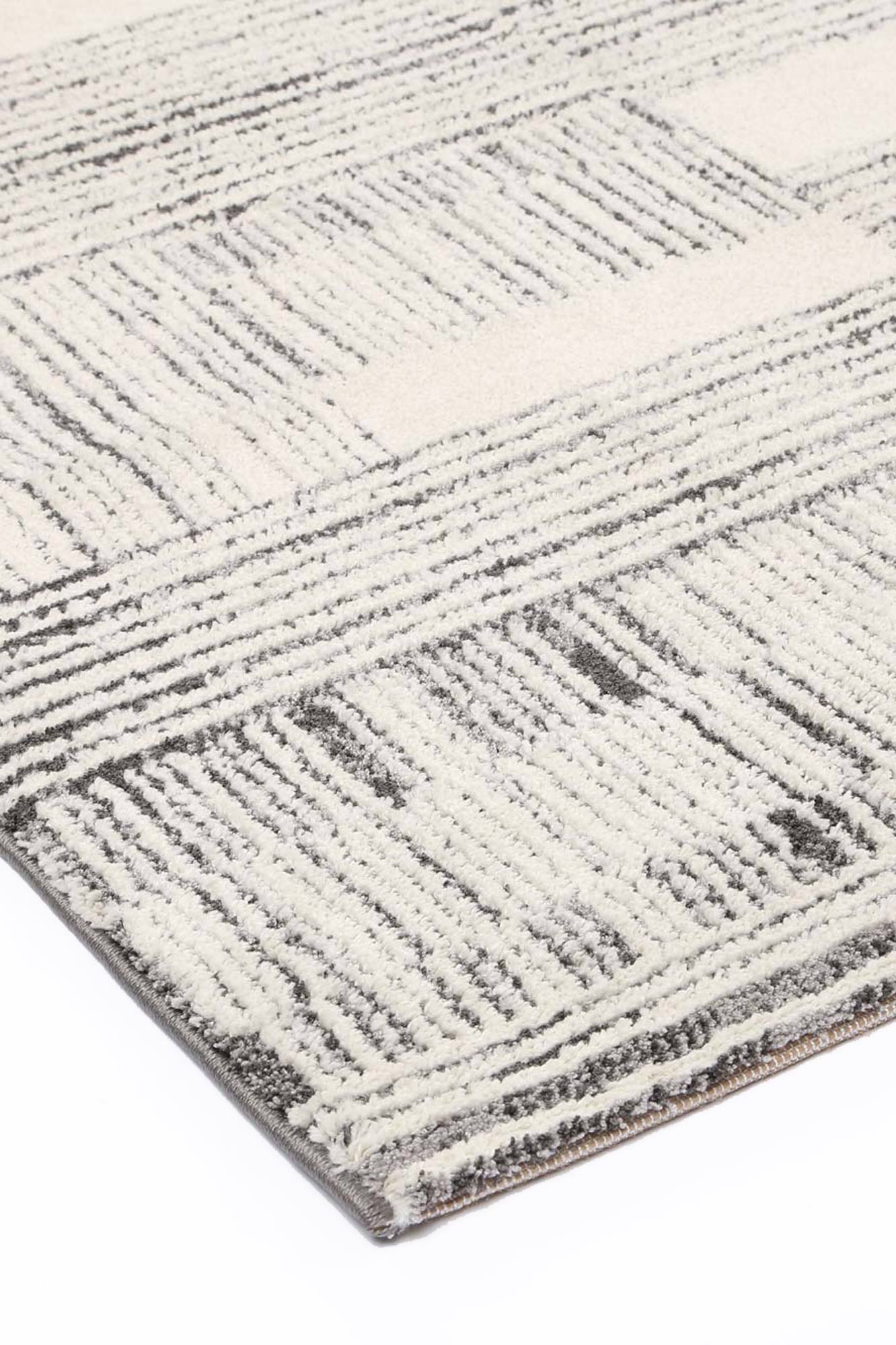 Legend Pan Geometric Light Grey Rug