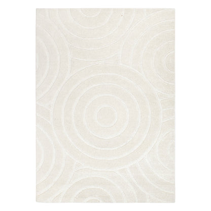 Les Nomades Ellipse Cream Wool Rug