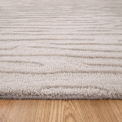 Les Nomades Sandstorm Beige Wool Rug