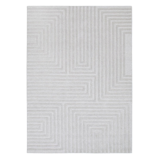 Les Nomades Felix Light Grey Wool Rug