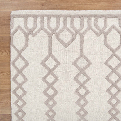 Les Nomades Senso Beige Wool Rug