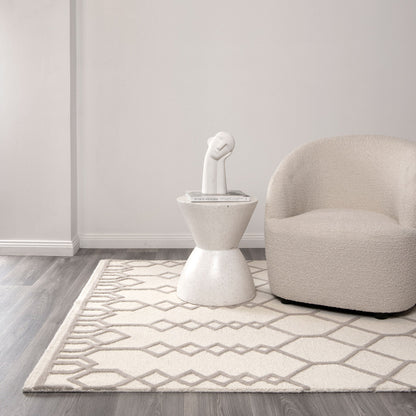 Les Nomades Senso Beige Wool Rug