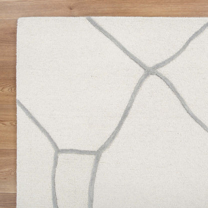 Les Nomades Souk Cream / Grey Wool Rug