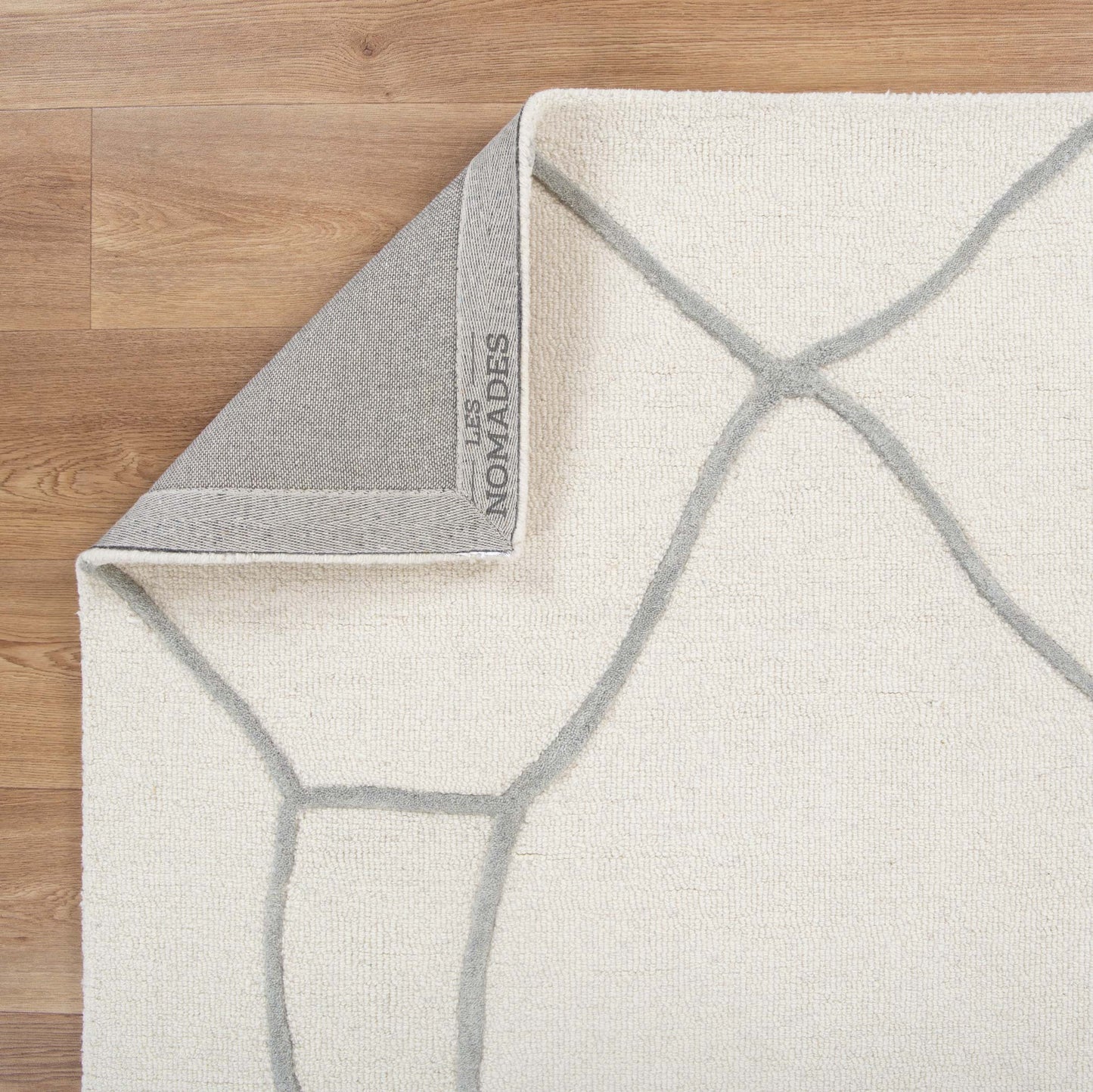 Les Nomades Souk Cream / Grey Wool Rug