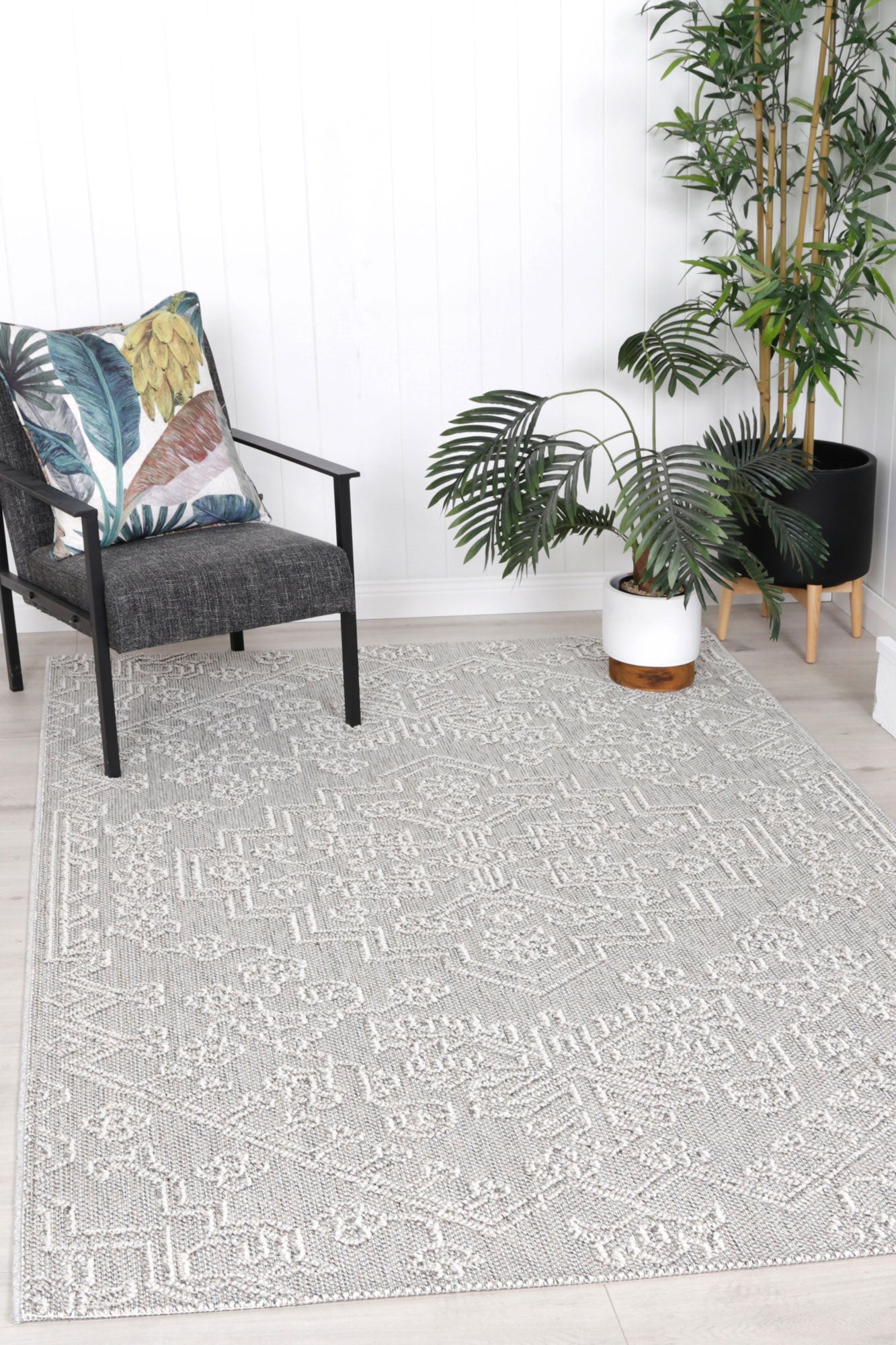 Maldives Braska Indoor / Outdoor Grey Rug