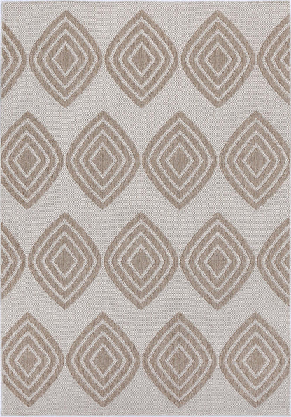 Maldives Modern Indoor/Outdoor Beige Rug (New landed)