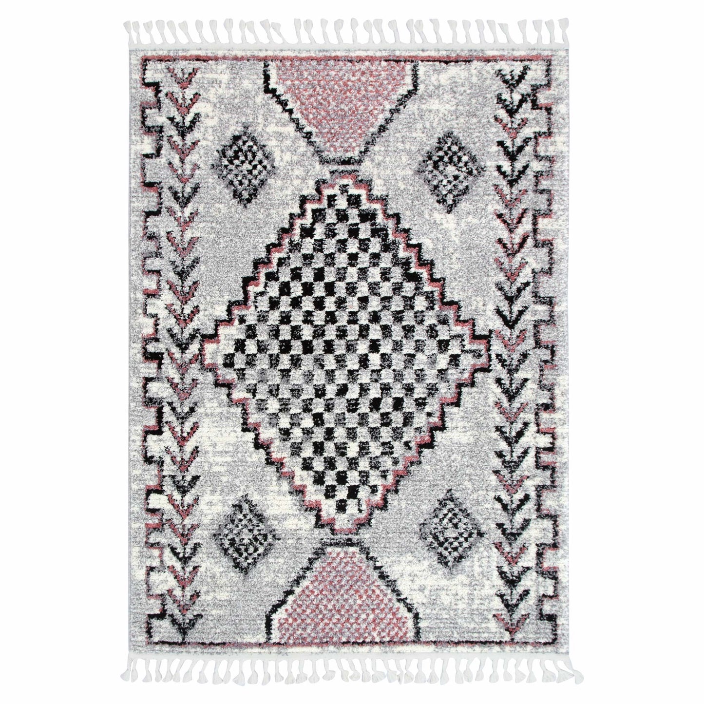 Mansour Tocapus Blush Geometric Rug