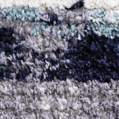 Mansour Horizon Blue Abstract Rug