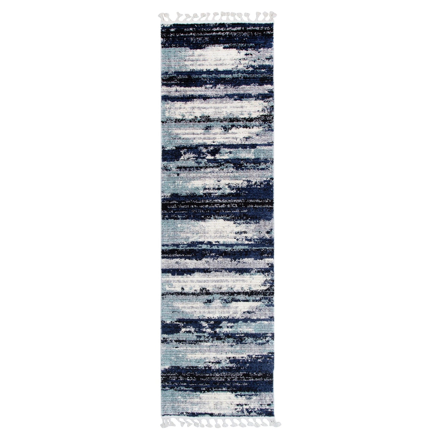 Mansour Horizon Blue Abstract Rug