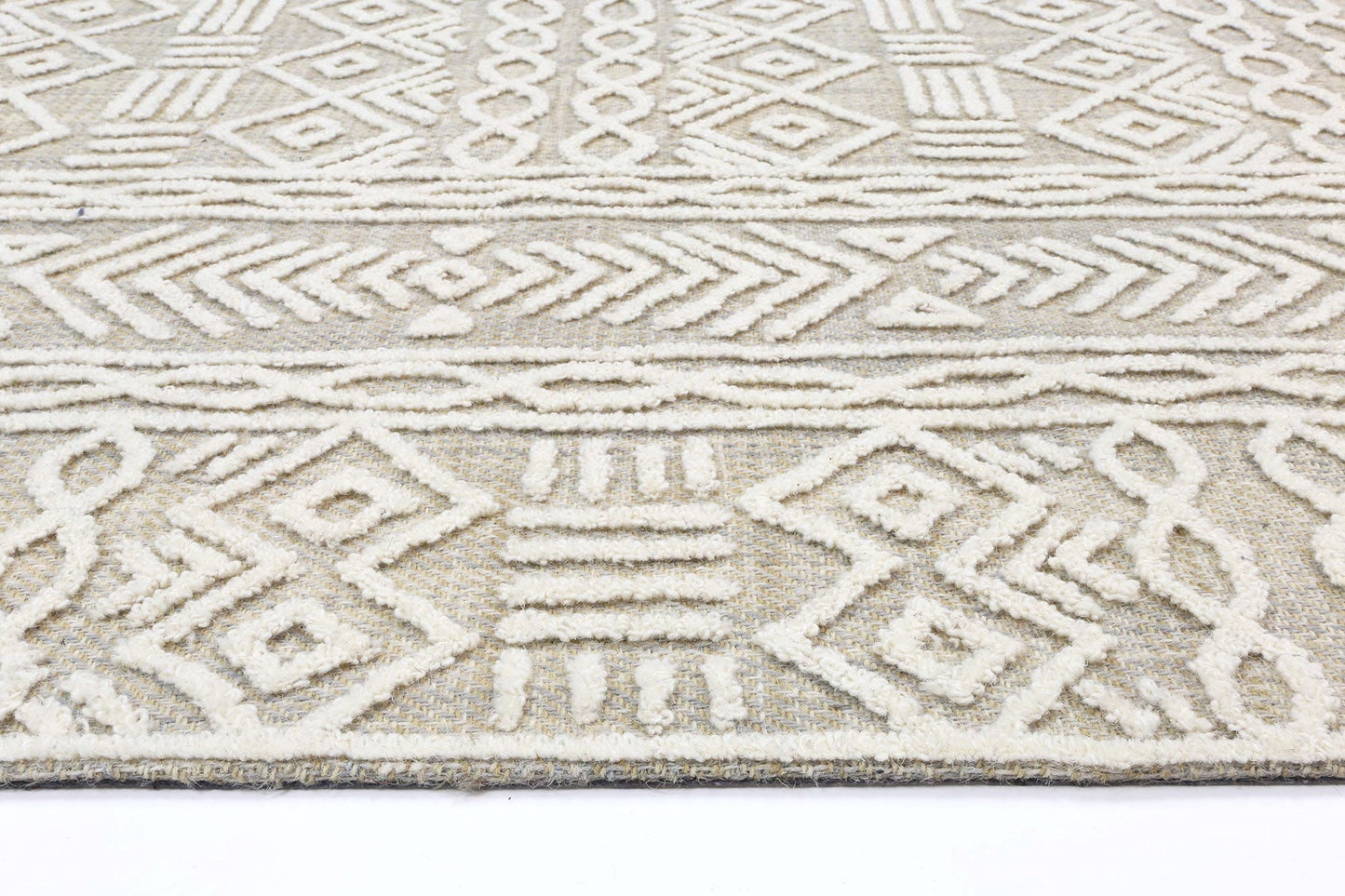 Marbella Lucena Beige Contemporary Rug