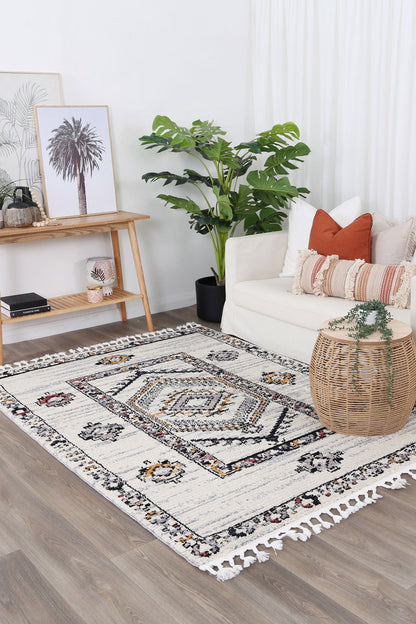 Moda Tribal Border Multi Rug (Morocco)