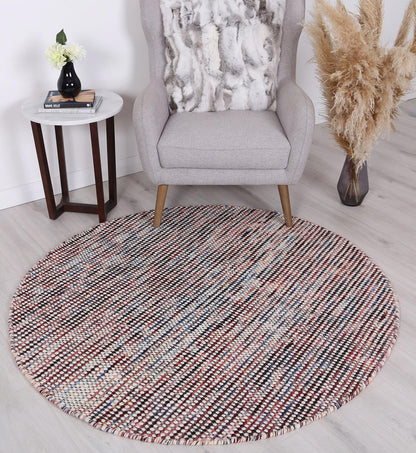 Nordic Multi Reversible Wool Round Rug