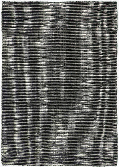 Nordic Black & White Reversible Wool Rug