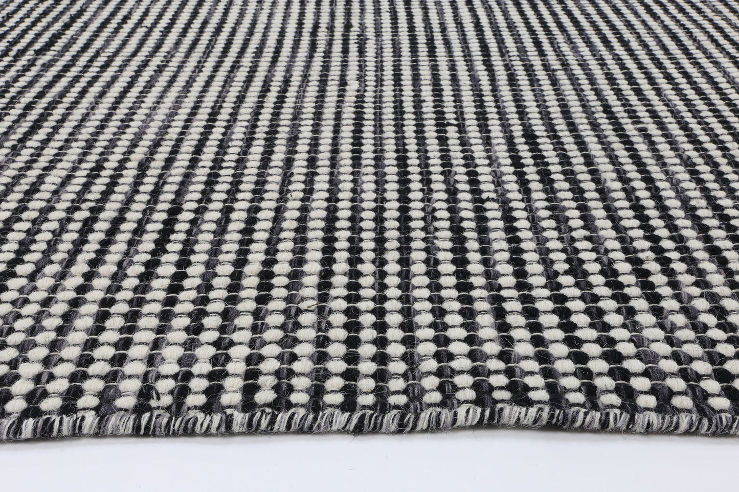 Nordic Charcoal Reversible Wool Rug